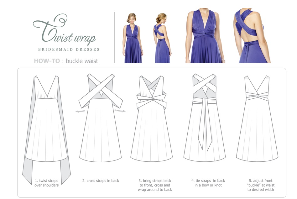 How to Wear The Twist Wrap Dress? Toronto bridal tips